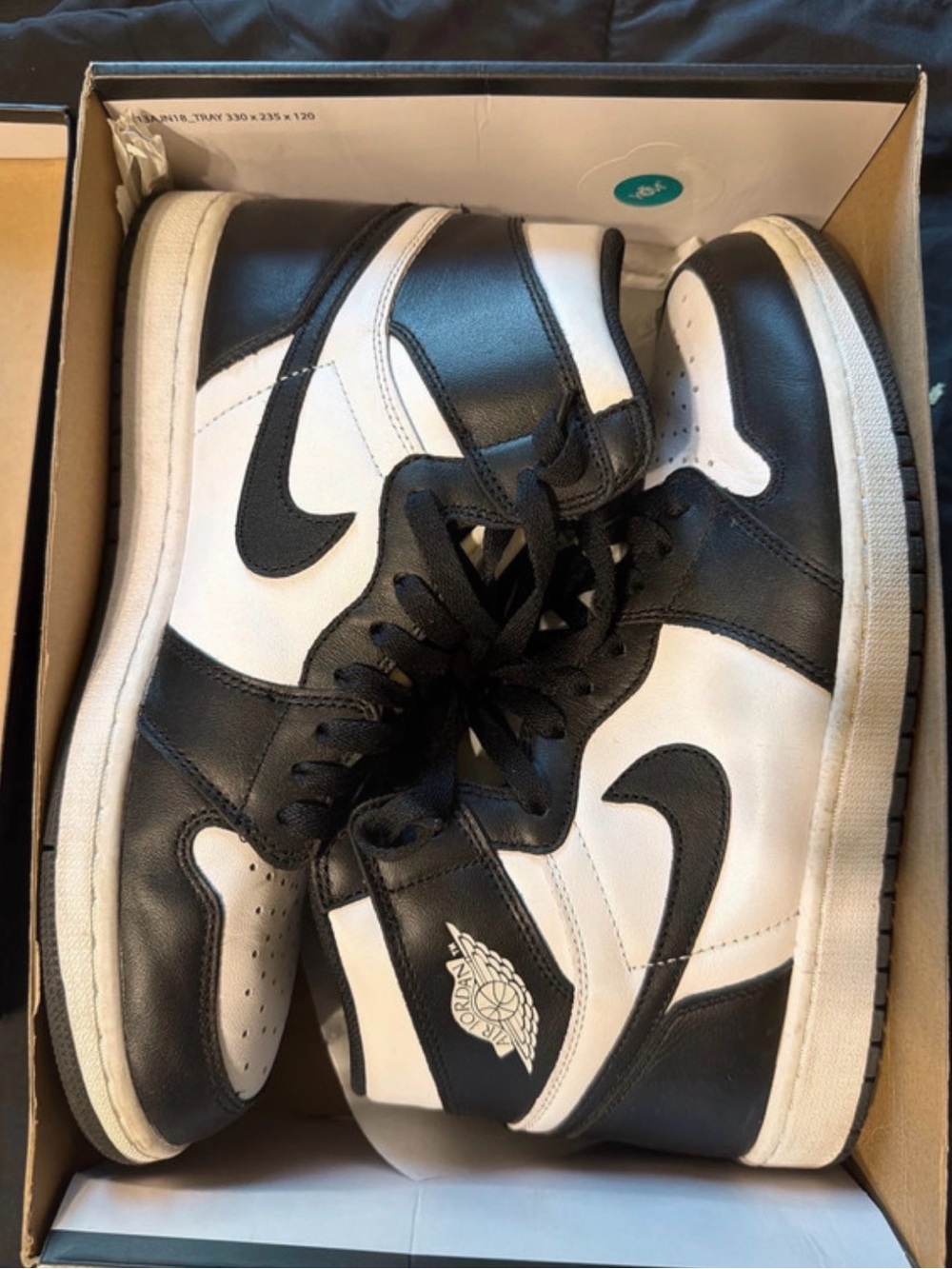 Jordan Men's High-Top Sneakers in Black and White